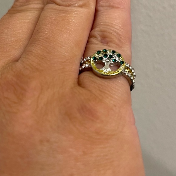 ❤️ Tree of Life Rhinestone Ring - Picture 3 of 5